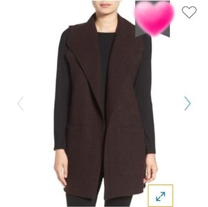 Eileen Fisher Boiled Woil Vest